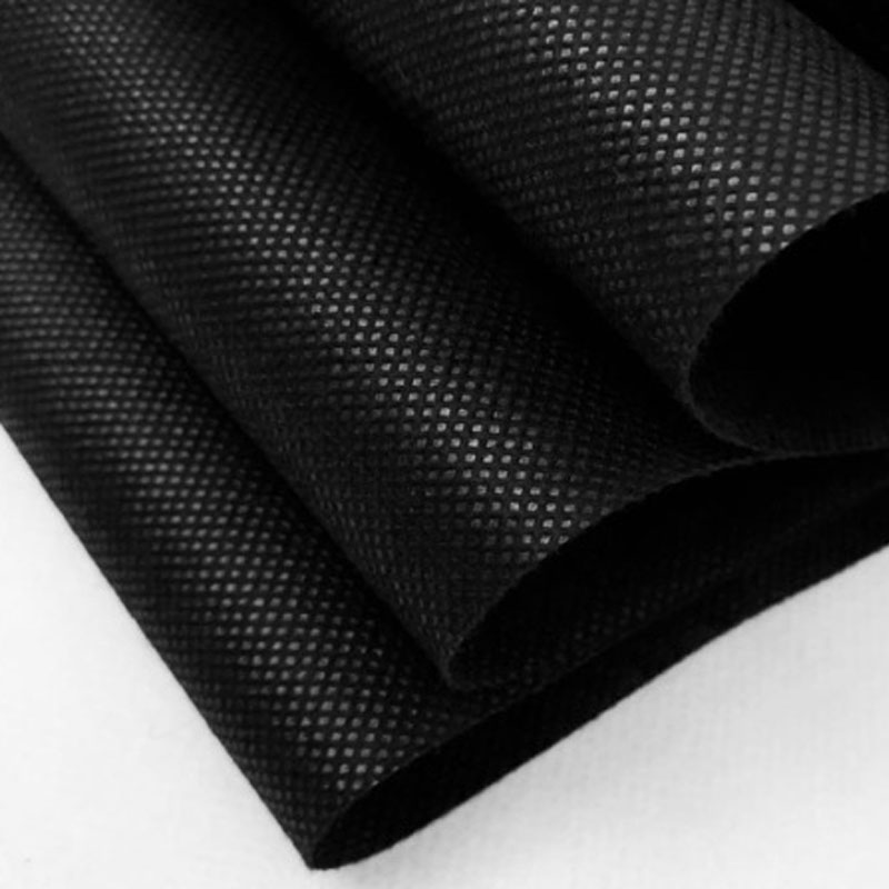 廠(chǎng)家直供黑色無(wú)紡布 沙發(fā)底布用50克60g紡粘丙綸黑色無(wú)紡布