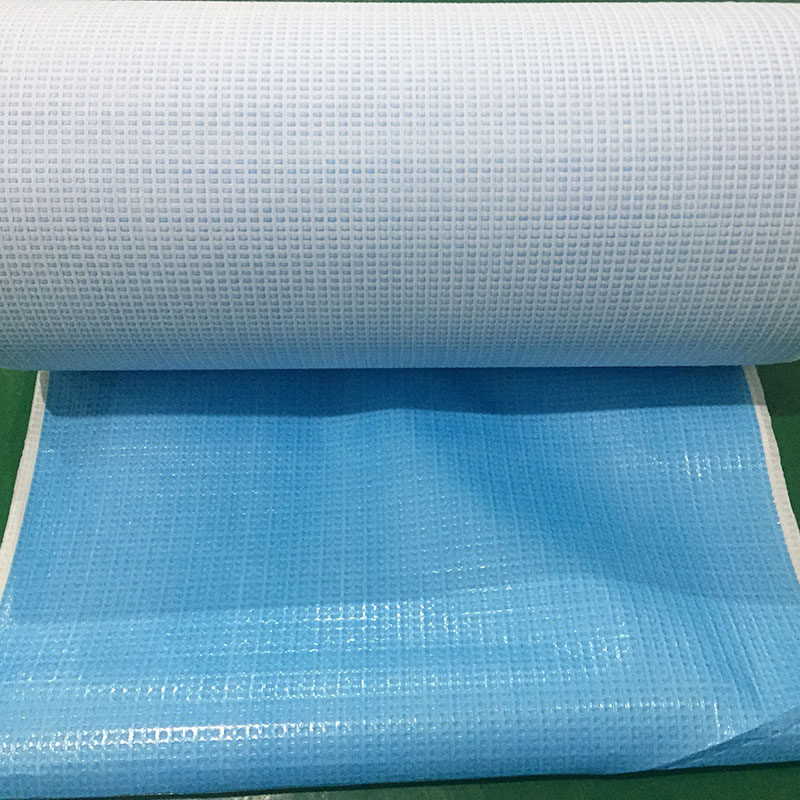 淋膜復合紡布卷材綠色淋膜浸漬無(wú)紡布卷材一次性鋪單蓋布卷材
