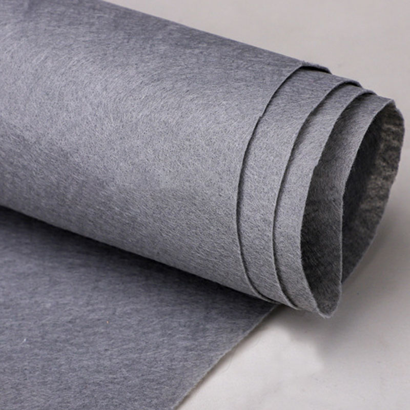 黑灰色丙綸針刺無紡布床墊座椅底布服裝內襯布彈簧包面料沙發酷布