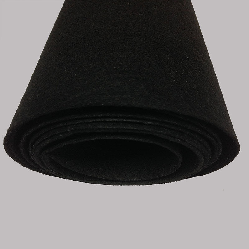 供1MM厚1.5米寬黑色戟絨酷布不織布針刺無紡布