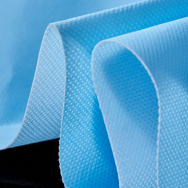 親水無紡布淋膜布藍色親水復合布PP+PE不織布墊單防護用品