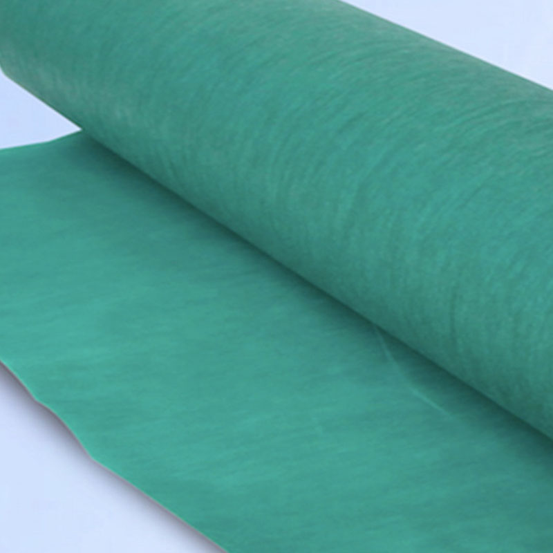 淋膜復合無紡布卷材綠色淋膜浸漬無紡布卷材一次性鋪單蓋布卷材3.jpg